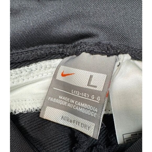 Nike Fit Dry Workout Track Athletic Gym Pants Black 208310 Women's Large L 12-14 - Picture 6 of 8